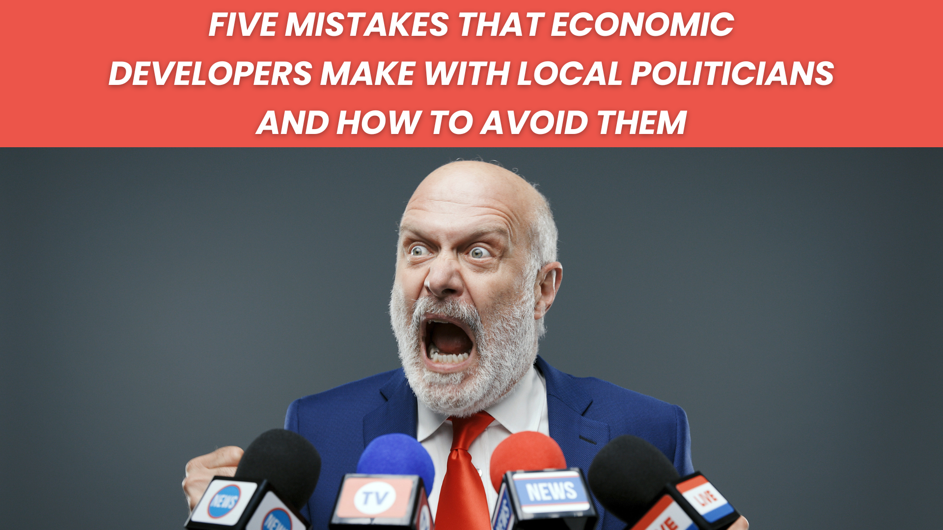 Image of politician being interviewed by media